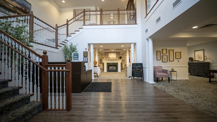 Interior view of a welcoming lobby area