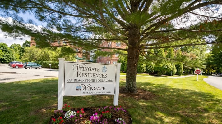 Signage for Wingate Residences on Blackstone Boulevard