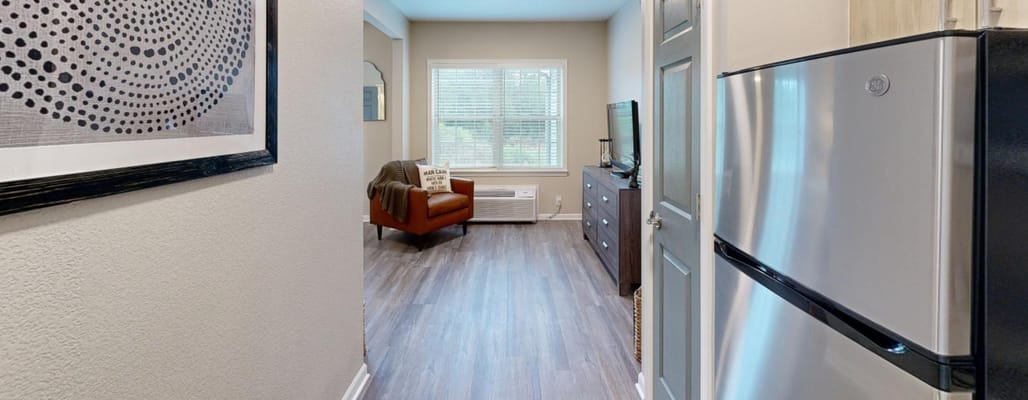 View of a cozy interior space with furniture