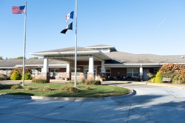 Exterior view of the assisted living facility