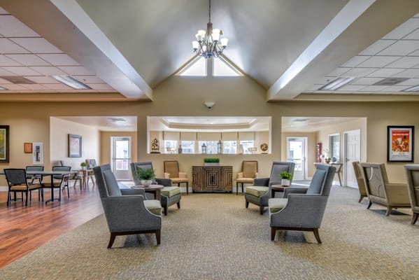Interior common area with seating and decor