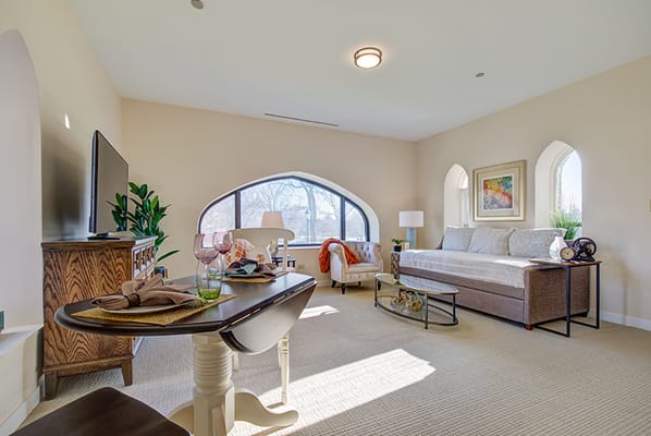 Bright and inviting interior living space