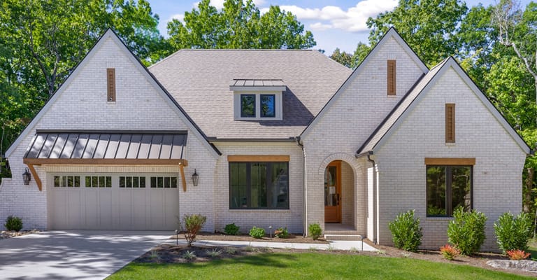 Exterior view of a modern residential building
