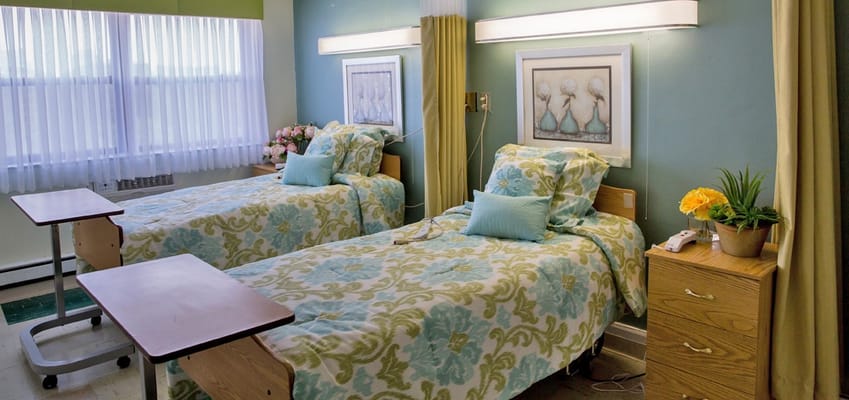 Bright and cozy shared resident room with two beds