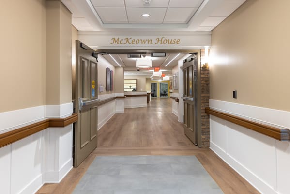 Interior view of the McKeown House hallway
