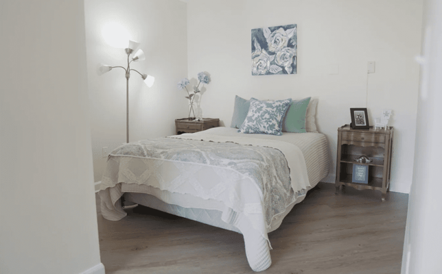 Cozy private resident room with decorative elements