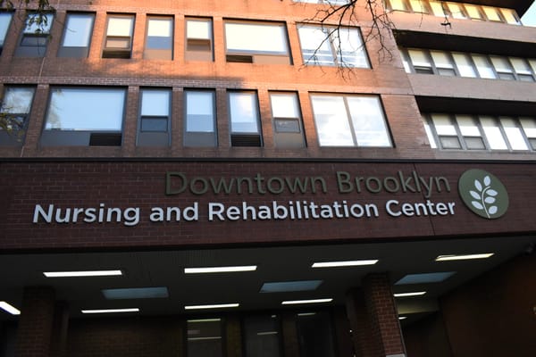 Exterior view of Downtown Brooklyn Nursing and Rehabilitation Center