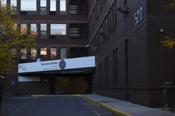 Entrance of Downtown Brooklyn Nursing and Rehabilitation facility