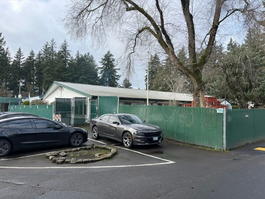 Exterior view of Gracelen Terrace with parked cars