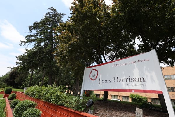 Exterior view of Jones-Harrison Senior Living facilities