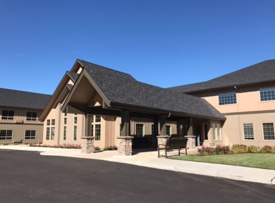 Exterior view of Arcadia Senior Living facility