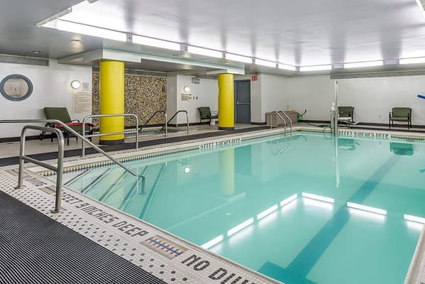 Indoor swimming pool area at the facility