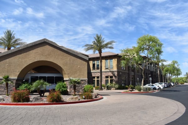Exterior view of La Siena assisted living facility