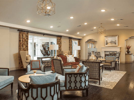 A cozy common area with comfortable seating