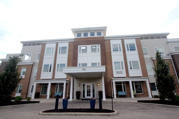 Exterior view of the Traditions at North Willow building