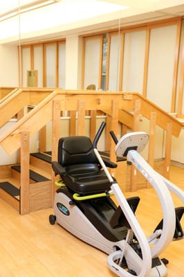 Exercise equipment in a rehabilitation facility