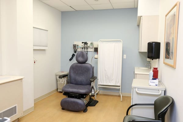 Interior view of a medical examination room