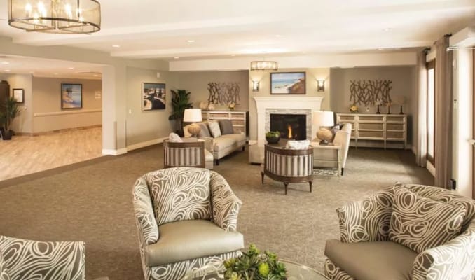 Bright and welcoming lobby with seating area