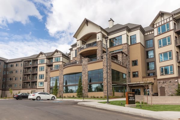 Exterior view of Touchmark in the West Hills building