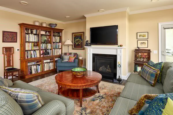 Cozy common area in a senior living facility