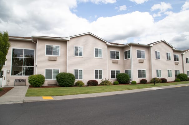 Exterior view of a senior living facility
