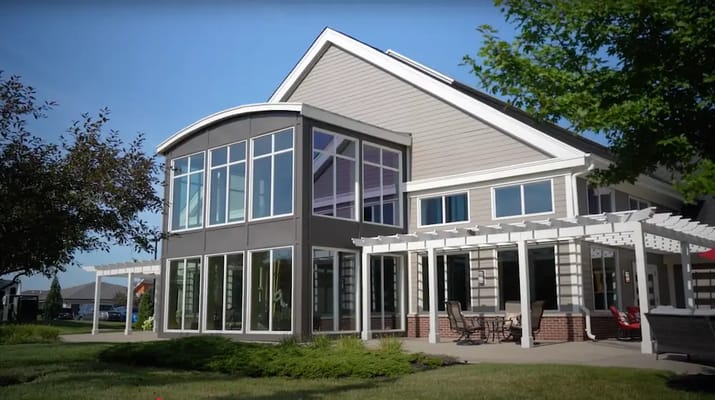 Exterior view of a senior living facility