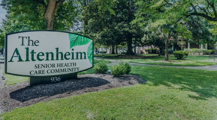 Exterior sign of The Altenheim Senior Health Care Community