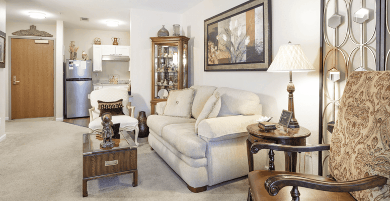 Cozy living room space with furniture and decor