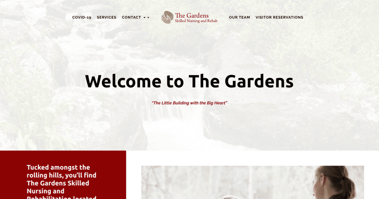 A serene outdoor space with a water feature.