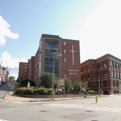 Exterior view of Marian Manor Nursing Home building
