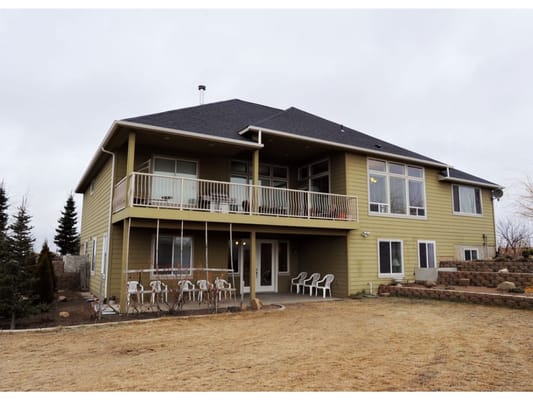 Exterior view of a senior care facility with balcony
