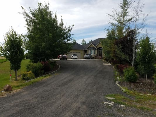 Driveway leading to a senior care facility