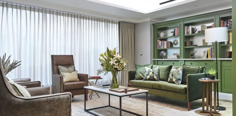 Bright and inviting common area with comfortable seating