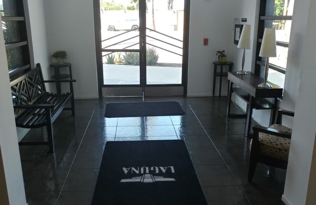 Interior view of the Laguna Senior Apartments entrance