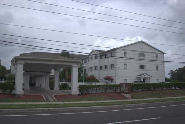 Front entrance of The Bridge at Orlando senior living facility