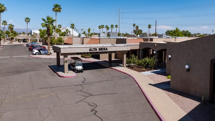 Entrance of Alta Mesa Health and Rehabilitation Center