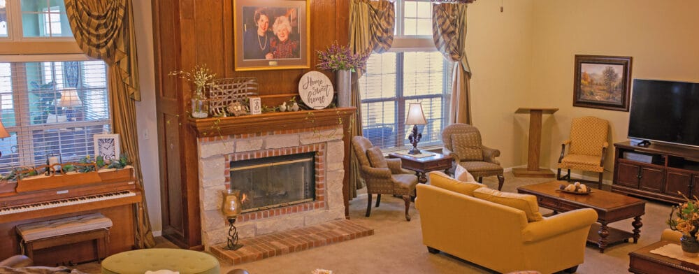 Cozy common area with seating and decor