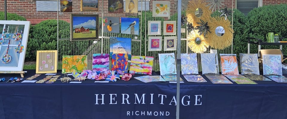 Art display at Hermitage Richmond community event