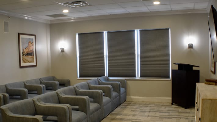 Interior lounge area with seating