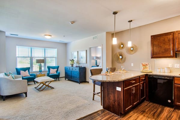 Bright and inviting interior living space