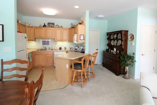 Bright and spacious kitchen area in a residential unit
