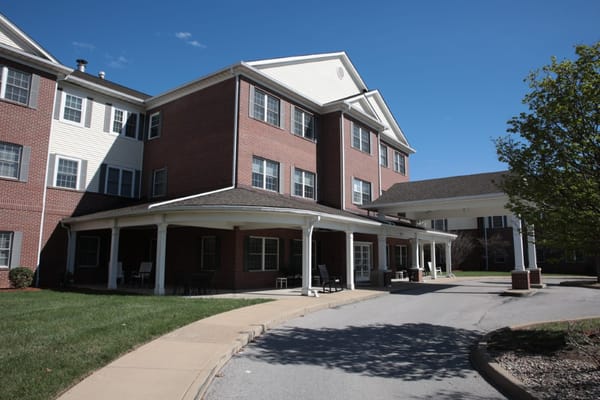Exterior view of The Willows at Springhurst senior living facility