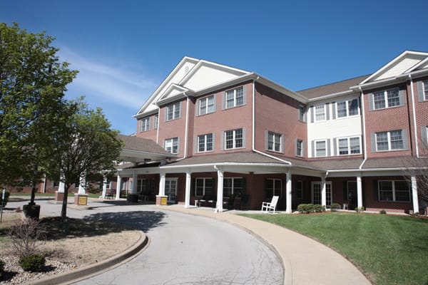 Exterior of The Willows at Springhurst senior living facility