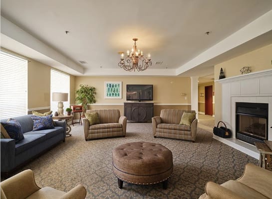 Cozy common area with comfortable seating and decor