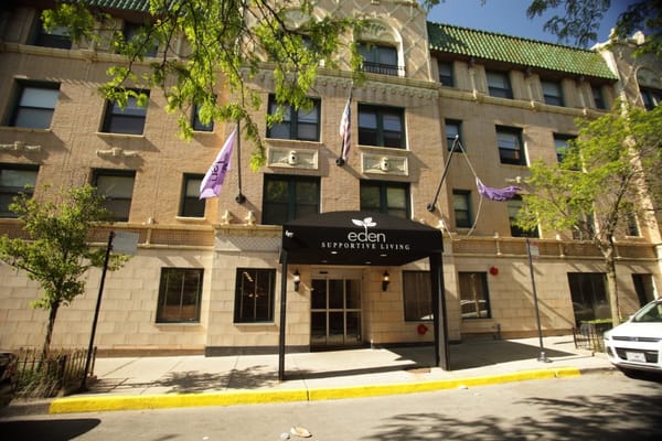 Exterior view of Eden Supportive Living entrance