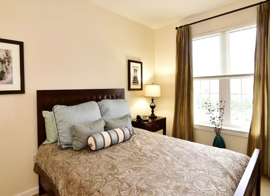 Cozy private resident room with decorative elements