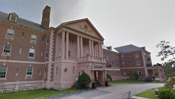 Exterior view of a nursing home building