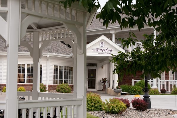 Exterior view of The Waterford At Williamsburg entrance