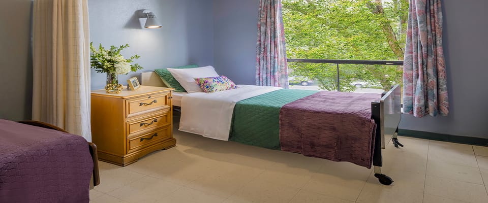 Comfortable resident room with natural light