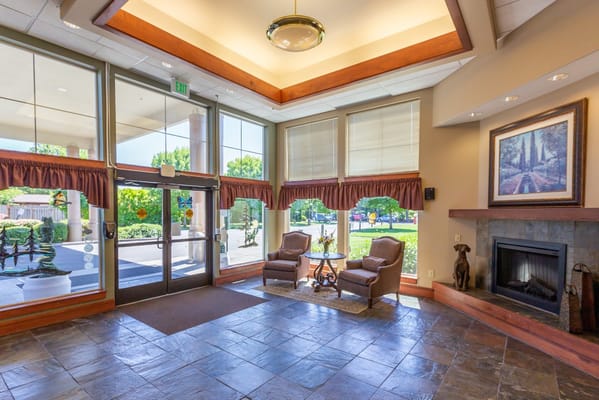 Interior view of a welcoming lobby area